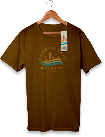 Logo Tshirt Brown - Coastal Dayz